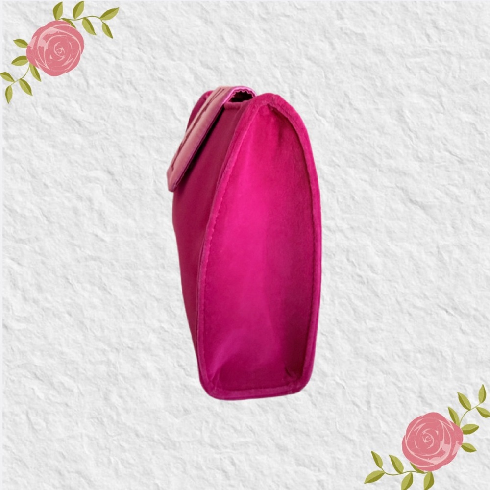 New YSL Bright Pink Cosmetic/Makeup Bag with Mirror - Picture 4 of 6